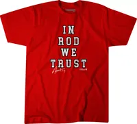 BreakingT Carolina Hurricanes Rod Brind'Amour We Trust Red T-Shirt