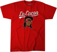 BreakingT Youth Cincinnati Reds Elly De La Cruz 'Cocoa' Graphic T-Shirt