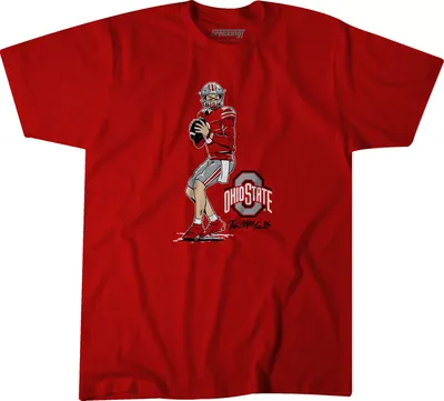 BreakingT Youth Ohio State Buckeyes Scarlet Kyle McCord Star T-Shirt