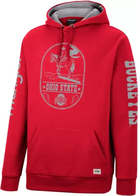 Wrangler Men's Ohio State Buckeyes Scarlet Roped Hooded Sweatshirt