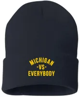 Michigan vs. Everybody Men's Michigan Wolverines Navy Knit Beanie