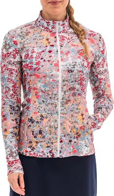 Foray Golf Women's Printed Full Zip Layering Pullover