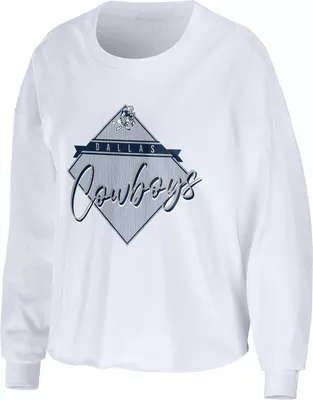 WEAR by Erin Andrews Women's Dallas Cowboys Domestic White Long Sleeve T-Shirt