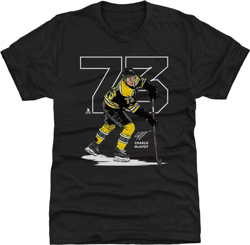500 Level Boston Bruins Charlie McAvoy Black T-Shirt