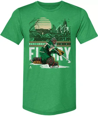 500 Level Minnesota Wild Marc-Andre Fleury State Outline Green T-Shirt