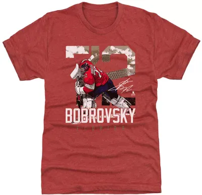 500 Level Florida Panthers Sergei Bobrovsky Landmark Red T-Shirt