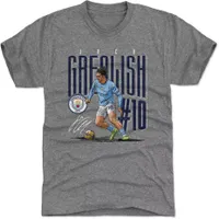 500 Level Manchester City Jack Grealish #10 2023 Heather Grey T-Shirt
