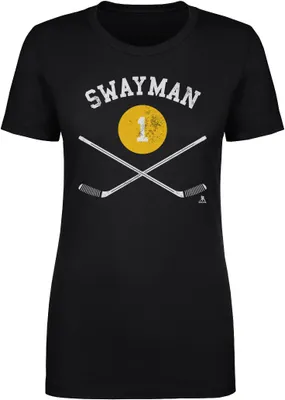500 Level Women's Boston Bruins Jeremey Swayman Black T-Shirt