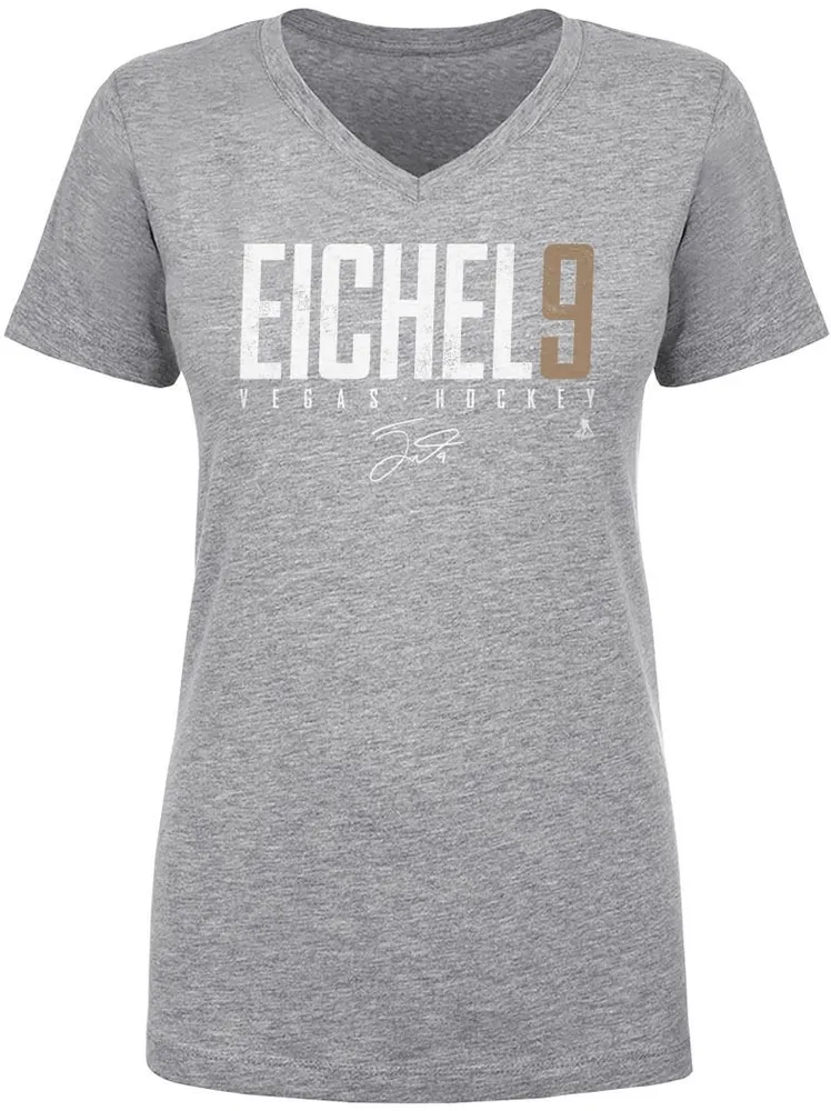 500 Level Women's Vegas Golden Knights Jack Eichel #9 Elite Grey T-Shirt