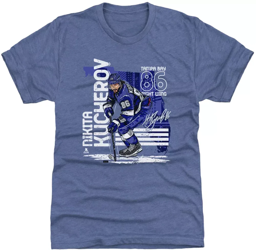 500 Level Women's Tampa Bay Lightning Nikita Kucherov #86 Blue T-Shirt