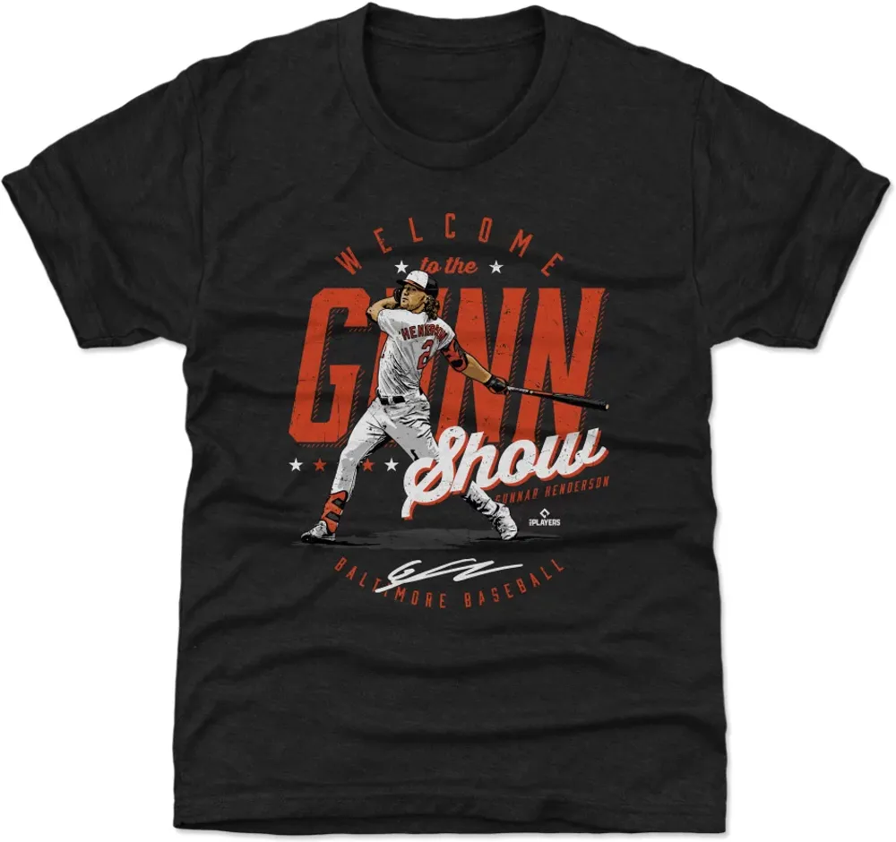 500 Level Youth Baltimore Orioles Gunnar Henderson Black T-Shirt