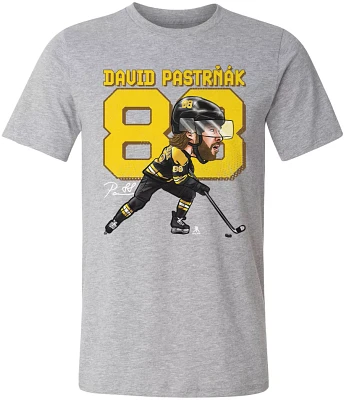 500 Level Youth Boston Bruins David Pastrnák Emblem Gray T-Shirt