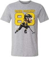 500 Level Youth Boston Bruins David Pastrnák Emblem Gray T-Shirt