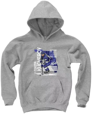 500 Level Youth Tampa Bay Lightning Nikita Kucherov State Gray Pullover Hoodie