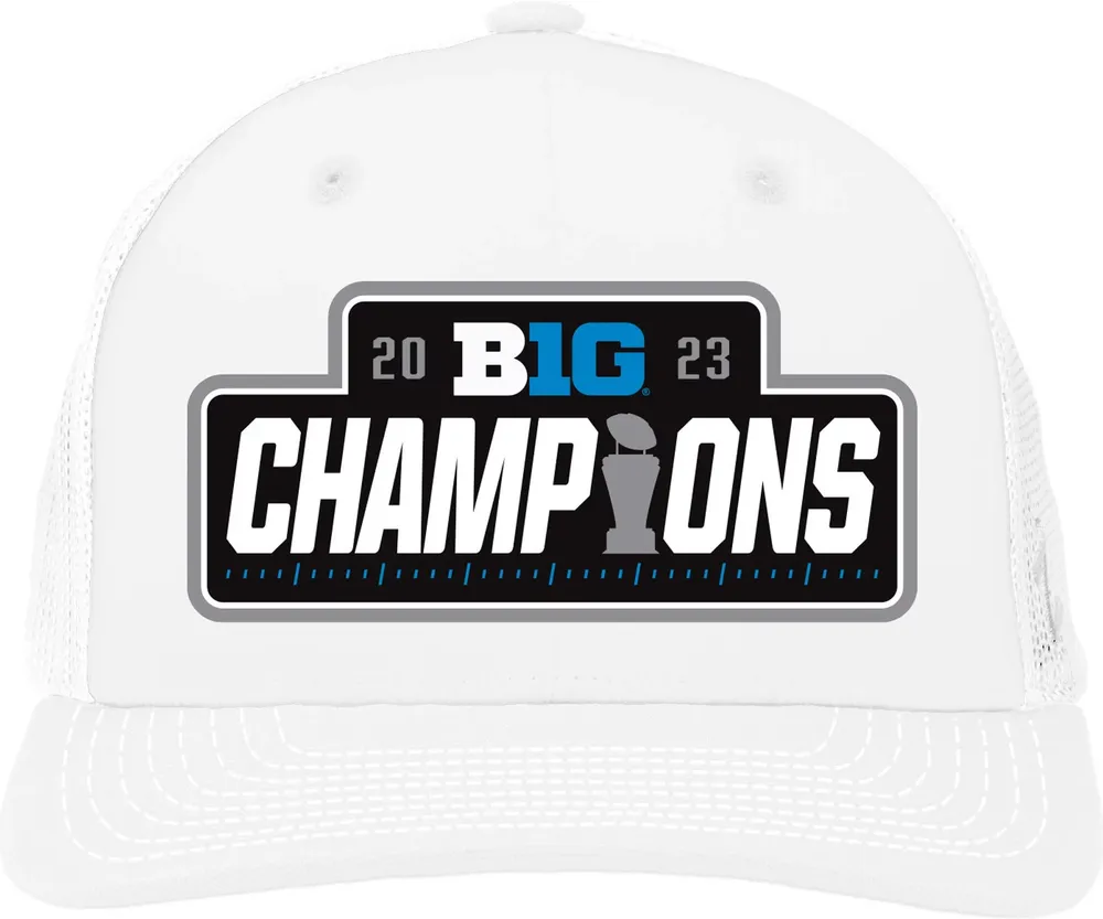 Zephyr Adult Michigan Wolverines 2023 Big 10 Champions Adjustable Trucker Locker Room Hat