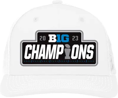 Zephyr Adult Michigan Wolverines 2023 Big 10 Champions Adjustable Trucker Locker Room Hat