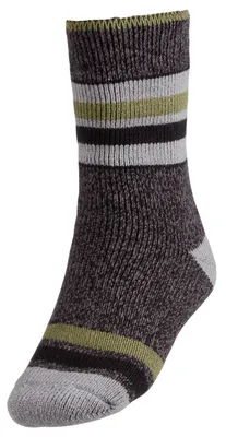Northeast Outfitters Men's Cozy Cabin Brushed Heather Team Stripes Socks