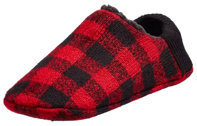 Northeast Outfitters Men's Cozy Cabin Holiday Buff Check Slipper Socks