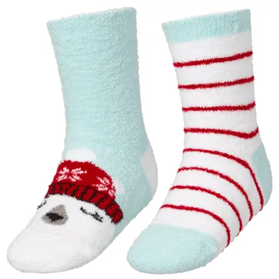 Northeast Outfitters Cozy Cabin Youth Super Soft Boot Sock 2-Pack