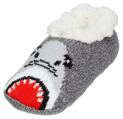 Northeast Outfitters Cozy Cabin Youth Shark Slipper Socks