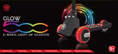 Fiat Youth Light-Up Kick Scooter