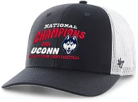 '47 Adult UConn Huskies  2024 Men's Basketball National Champions Trucker Adjustable Hat