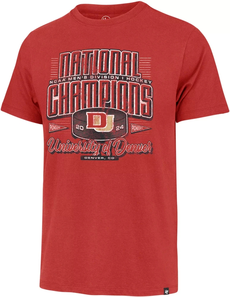 ‘47 Men's Denver Pioneers 2024 NCAA Hockey National Champions Franklin T-Shirt