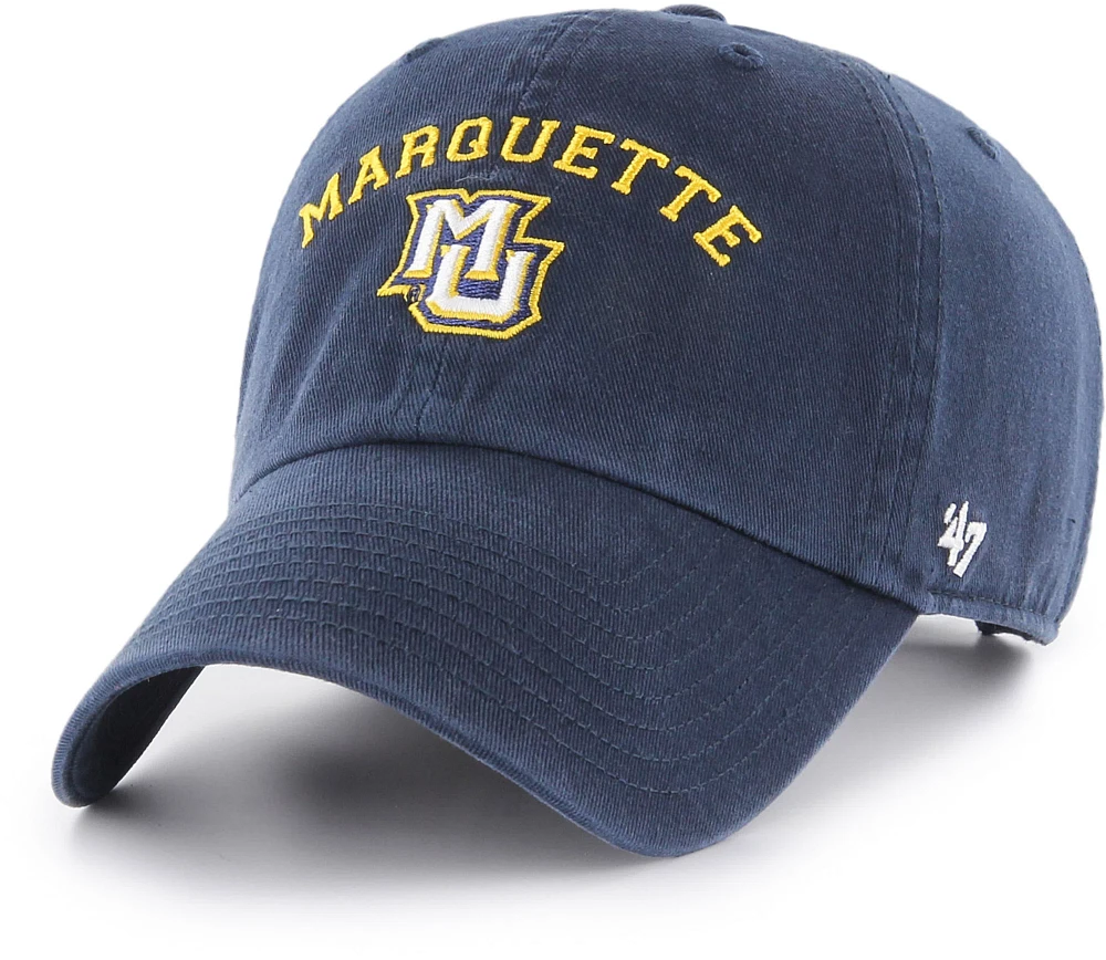 ‘47 Adult Marquette Golden Eagles Navy Clean Up Adjustable Hat