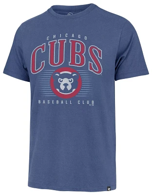 '47 Men's Chicago Cubs Blue Double Header Cooperstown Franklin T-Shirt