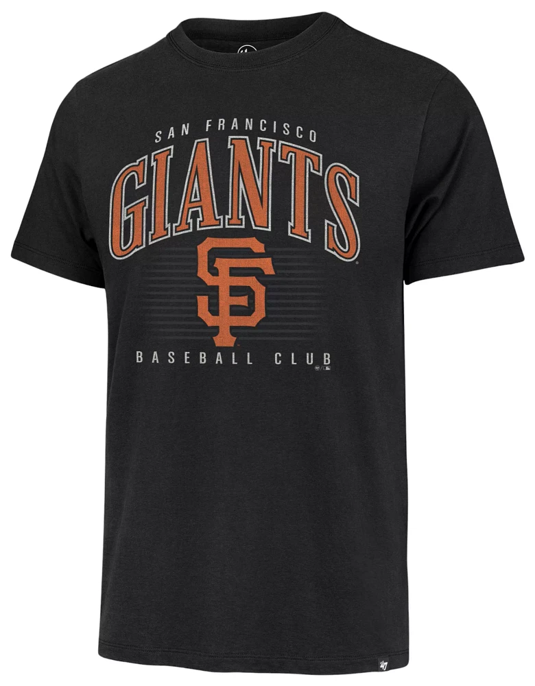 '47 Men's San Francisco Giants Black Double Header Cooperstown Franklin T-Shirt