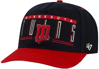 '47 Men's Minnesota Twins Navy Double Header Cooperstown Hitch Adjustable Hat