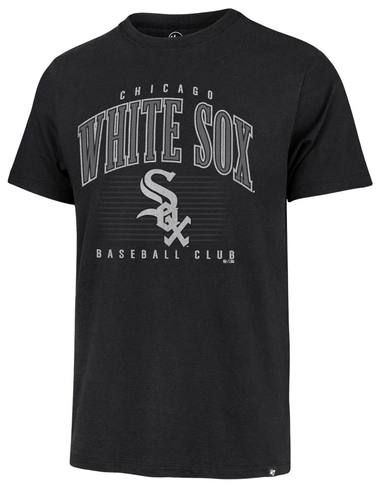 '47 Men's Chicago White Sox Black Double Header Cooperstown Franklin T-Shirt