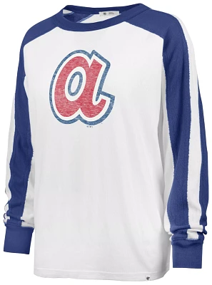 '47 Women's Atlanta Braves White Premium Caribou Cooperstown Long Sleeve T-Shirt