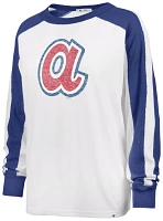 '47 Women's Atlanta Braves White Premium Caribou Cooperstown Long Sleeve T-Shirt