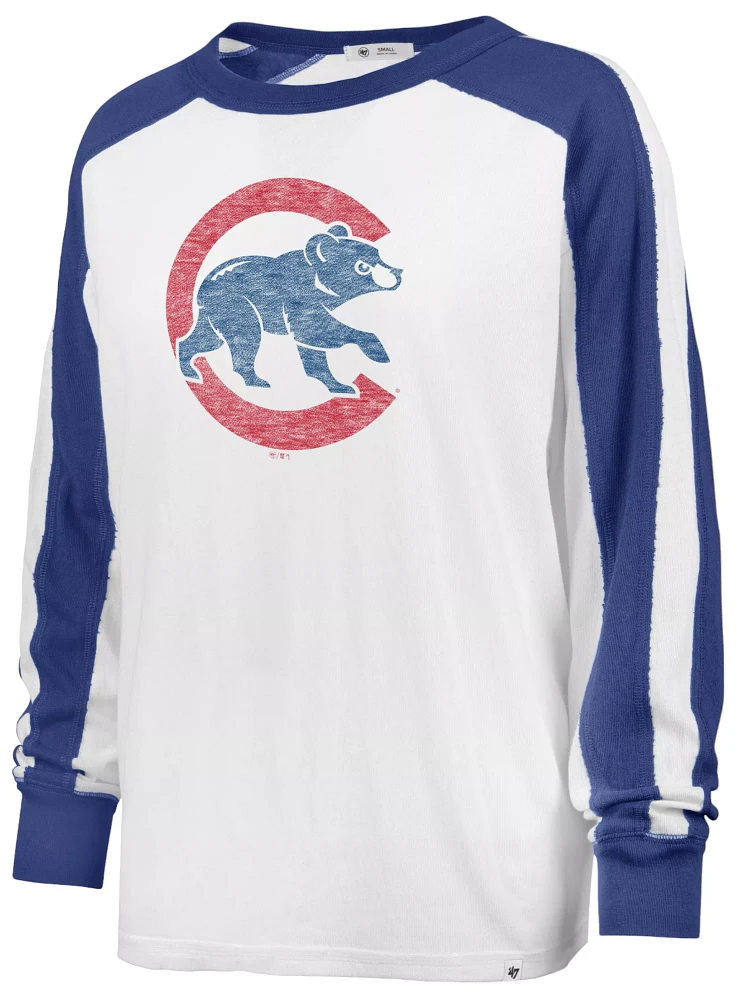 '47 Women's Chicago Cubs White Premium Caribou Cooperstown Long Sleeve T-Shirt