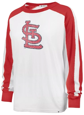 '47 Women's St. Louis Cardinals White Premium Caribou Cooperstown Long Sleeve T-Shirt