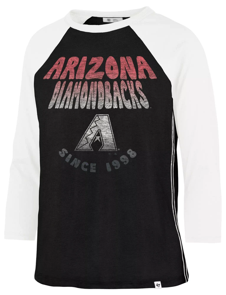 '47 Women's Arizona Diamondbacks Black Harmony Ava Raglan T-Shirt