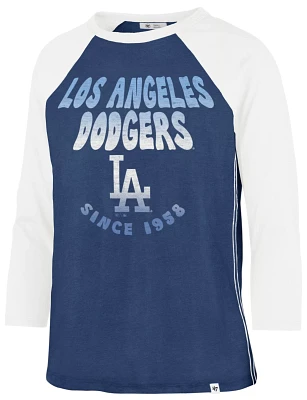 '47 Women's Los Angeles Dodgers Blue Harmony Ava Raglan T-Shirt