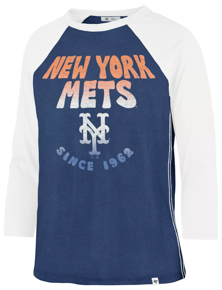 '47 Women's New York Mets Blue Harmony Ava Raglan T-Shirt