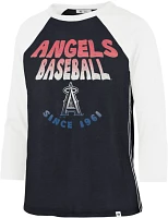 '47 Women's Los Angeles Angels Blue Harmony Ava Raglan T-Shirt