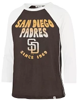 '47 Women's San Diego Padres Brown Harmony Ava Raglan T-Shirt