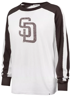 '47 Women's San Diego Padres White Premium Caribou Cooperstown Long Sleeve T-Shirt