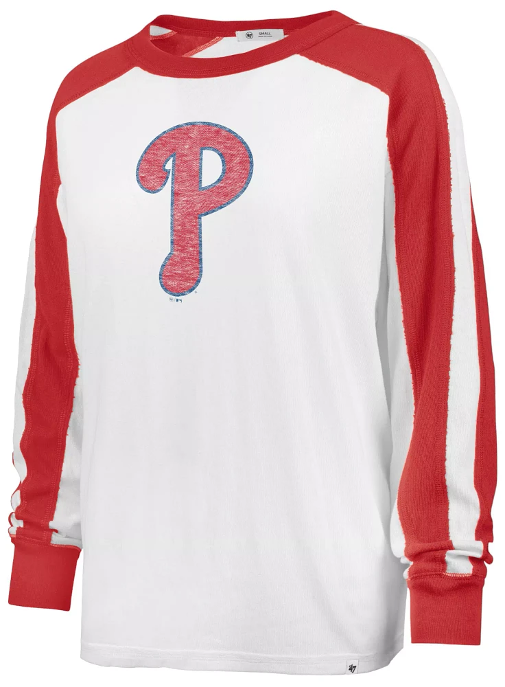 '47 Women's Philadelphia Phillies White Premium Caribou Cooperstown Long Sleeve T-Shirt