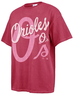 '47 Women's Baltimore Orioles Pink Dopamine Tradition Boyfriend Tee