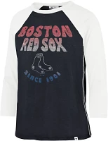 '47 Women's Boston Red Sox Blue Harmony Ava Raglan T-Shirt