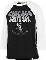 '47 Women's Chicago White Sox Black Harmony Ava Raglan T-Shirt