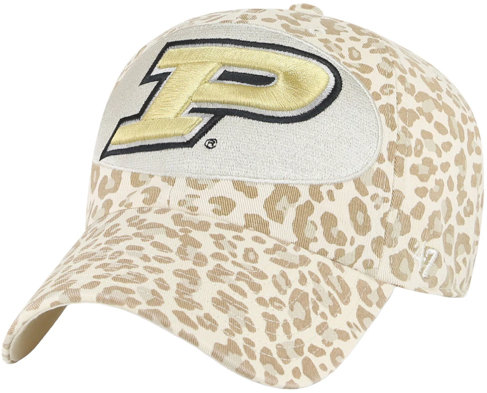 ‘47 Women's Purdue Boilermakers Natural Panthera Clean Up Adjustable Hat