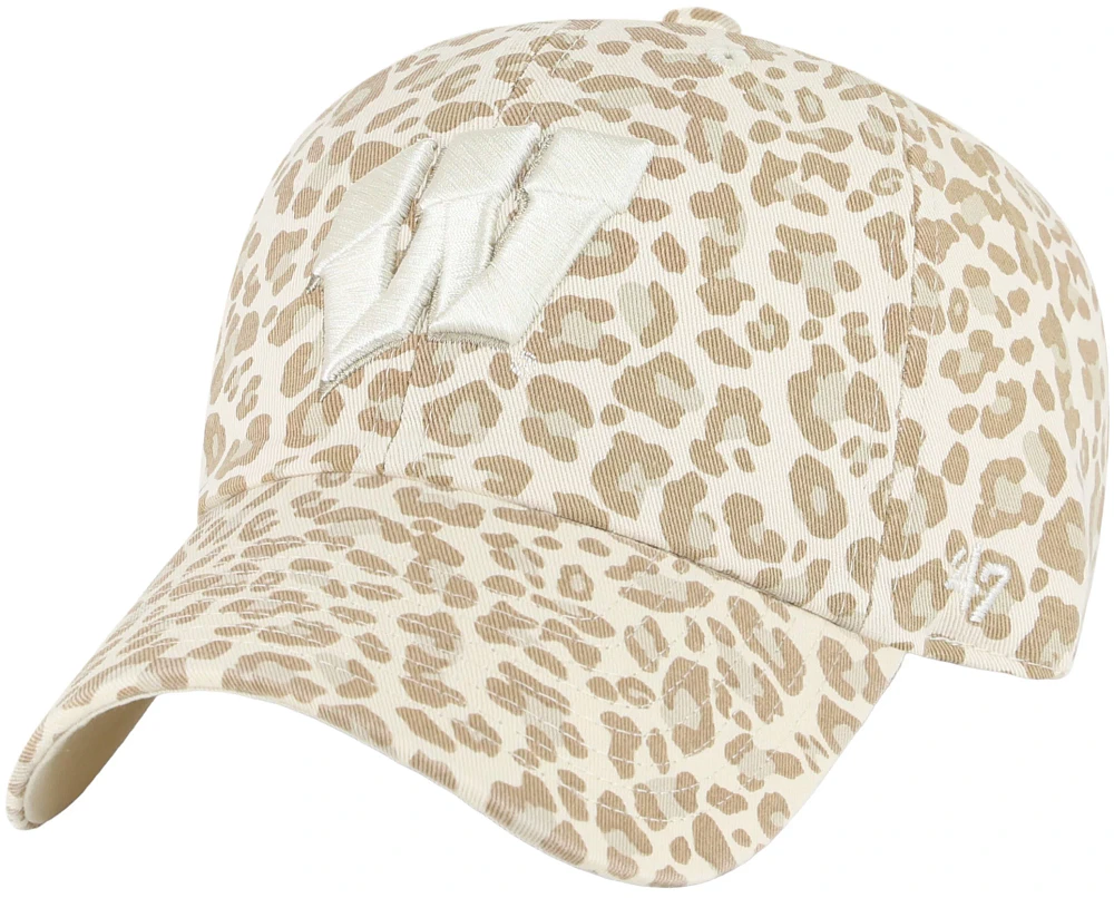 ‘47 Women's Wisconsin Badgers Natural Panthera Clean Up Adjustable Hat