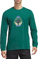 adidas Men's Go-To Crest Long Sleeve Golf T-Shirt