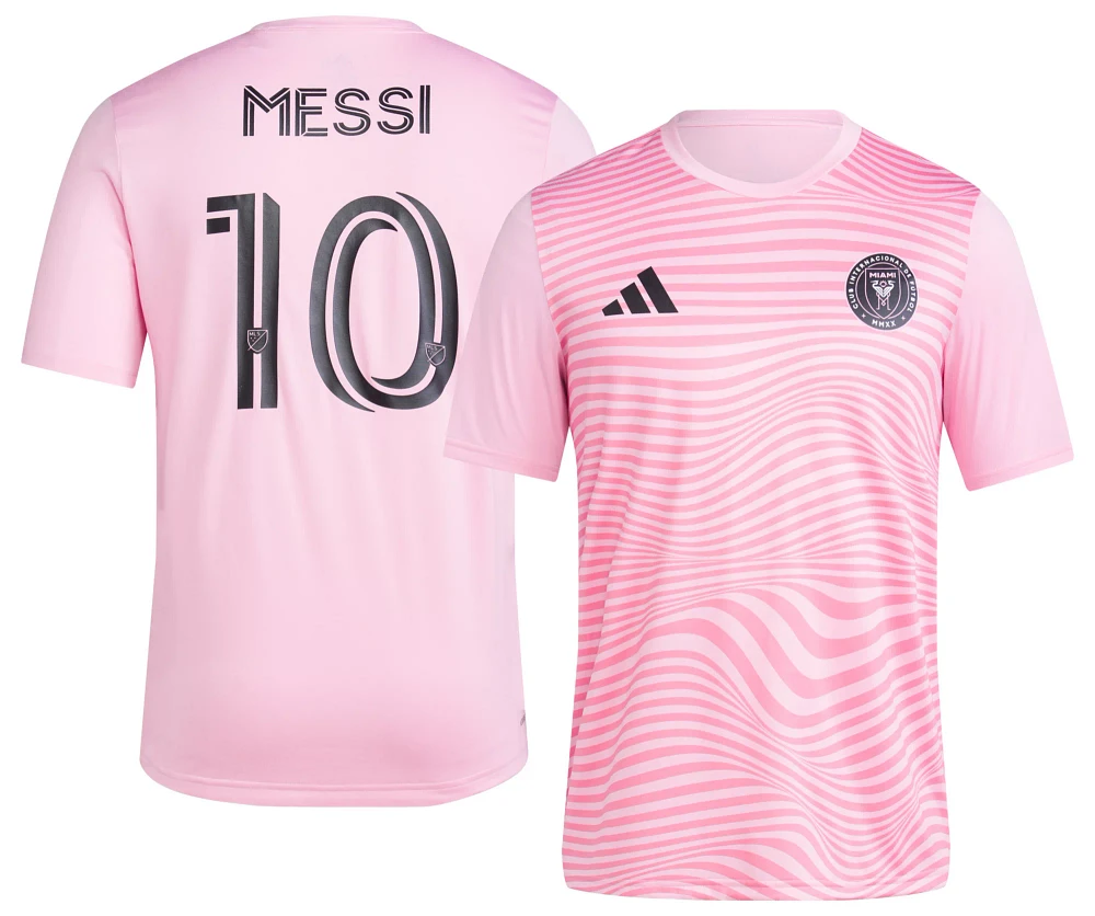 adidas Adult Inter Miami CF Lionel Messi #10 Pink T-Shirt